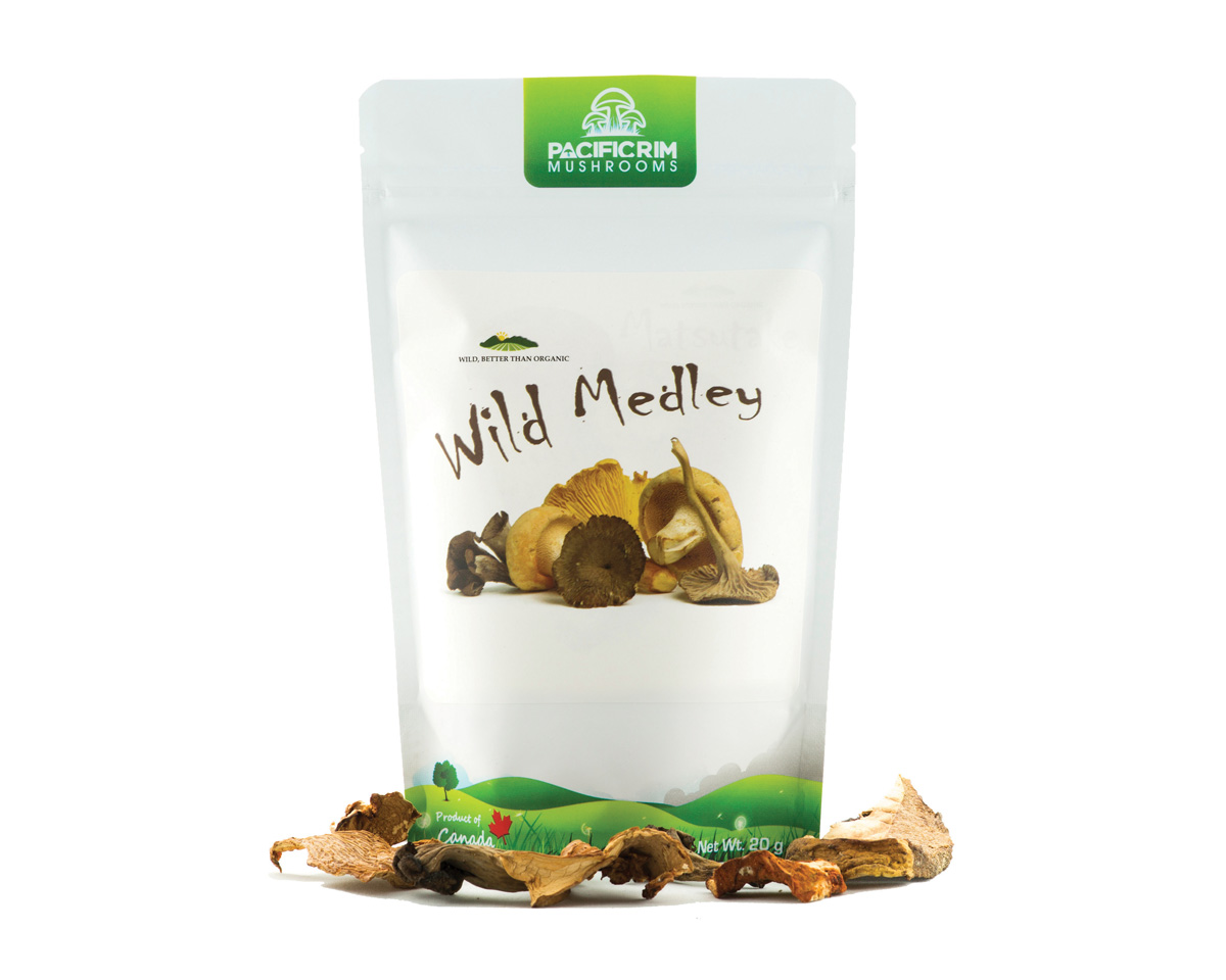 Small package of Forest blend dried mushrooms